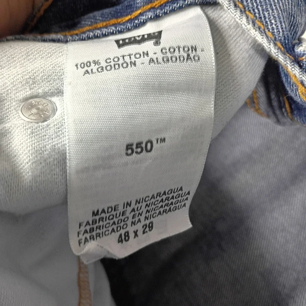 Levi's 550 Relaxed Fit Jeans Mens 48x29 Blue Denim Cotton 90s Vintage Gorpcore